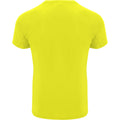 Fluro Yellow - Back - Roly Childrens-Kids Bahrain Sports T-Shirt