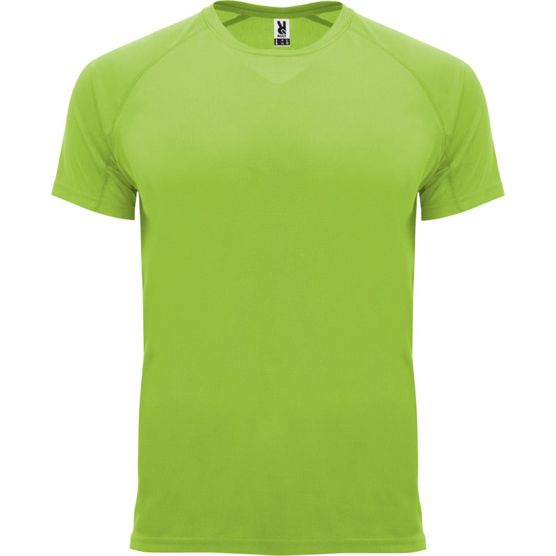Lime Green - Front - Roly Childrens-Kids Bahrain Sports T-Shirt
