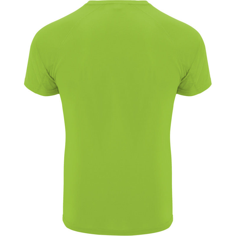 Lime Green - Back - Roly Childrens-Kids Bahrain Sports T-Shirt