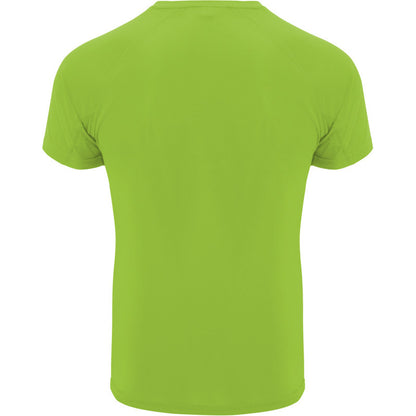 Lime Green - Back - Roly Childrens-Kids Bahrain Sports T-Shirt