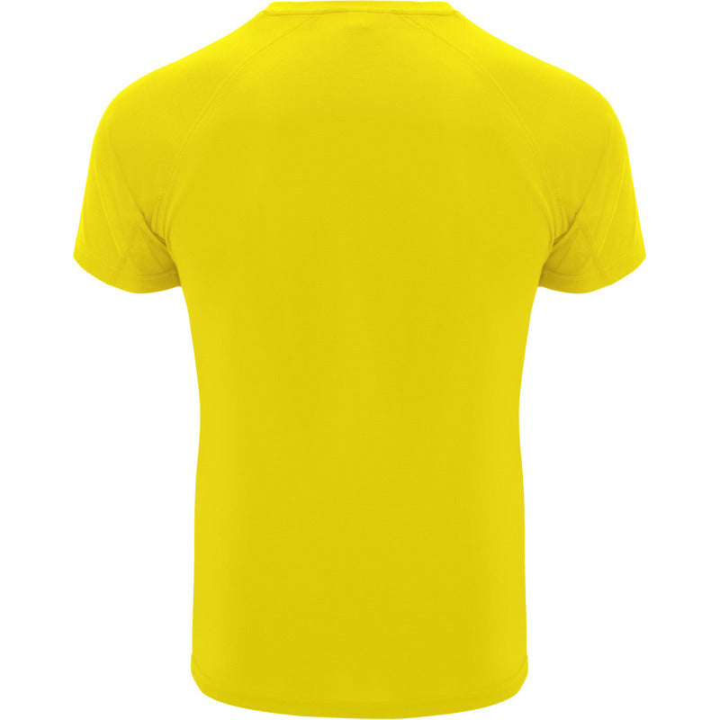 Yellow - Back - Roly Childrens-Kids Bahrain Sports T-Shirt