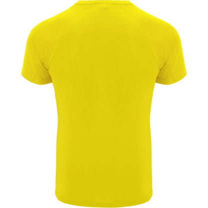 Yellow - Back - Roly Childrens-Kids Bahrain Sports T-Shirt