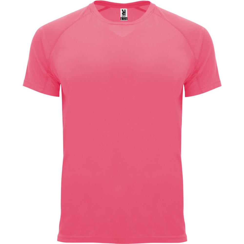 Fluorescent Lady Pink - Front - Roly Childrens-Kids Bahrain Sports T-Shirt