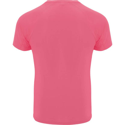 Fluorescent Lady Pink - Back - Roly Childrens-Kids Bahrain Sports T-Shirt