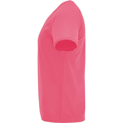 Fluorescent Lady Pink - Side - Roly Childrens-Kids Bahrain Sports T-Shirt