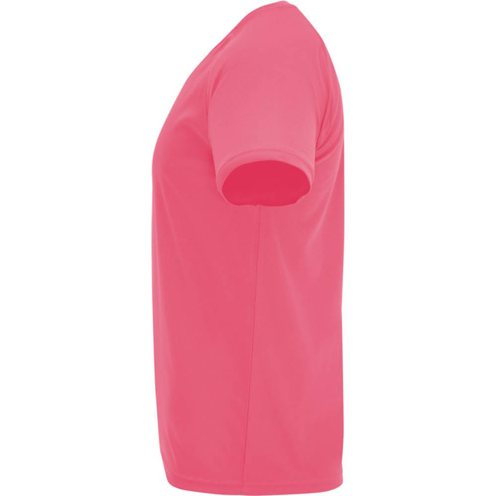 Fluorescent Lady Pink - Side - Roly Childrens-Kids Bahrain Sports T-Shirt