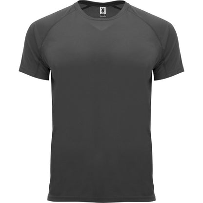 Dark Lead - Front - Roly Childrens-Kids Bahrain Sports T-Shirt