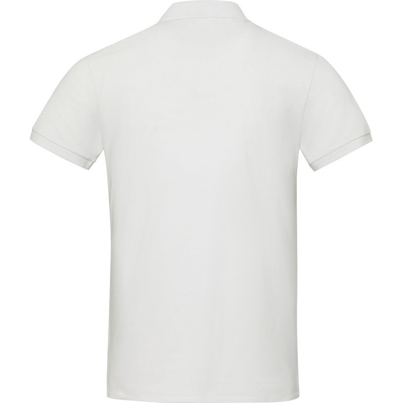 White - Back - Elevate NXT Unisex Adult Emerald Aware Recycled Polo Shirt