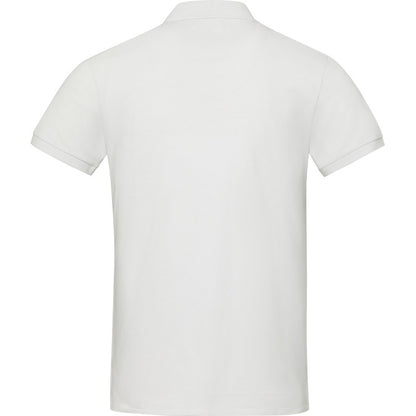White - Back - Elevate NXT Unisex Adult Emerald Aware Recycled Polo Shirt
