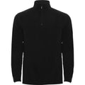 Solid Black - Front - Roly Mens Himalaya Quarter Zip Fleece Jacket