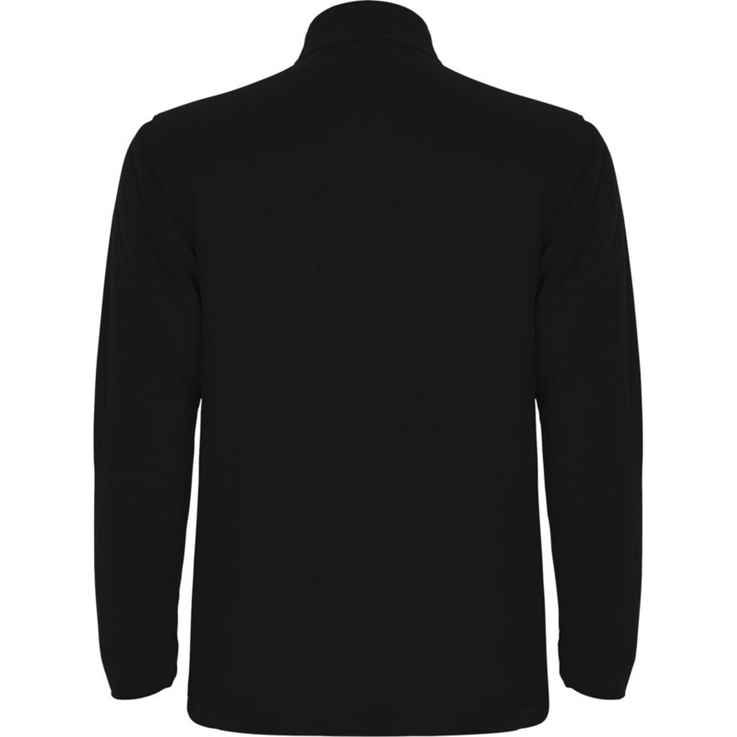 Solid Black - Back - Roly Mens Himalaya Quarter Zip Fleece Jacket