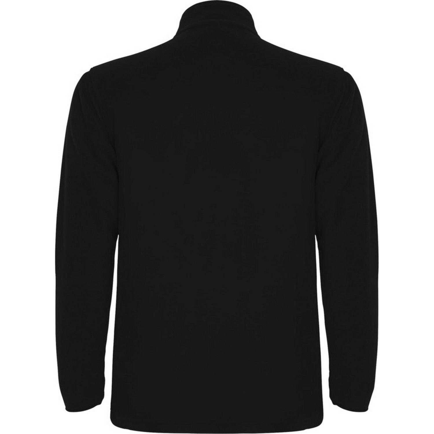 Solid Black - Back - Roly Mens Himalaya Quarter Zip Fleece Jacket