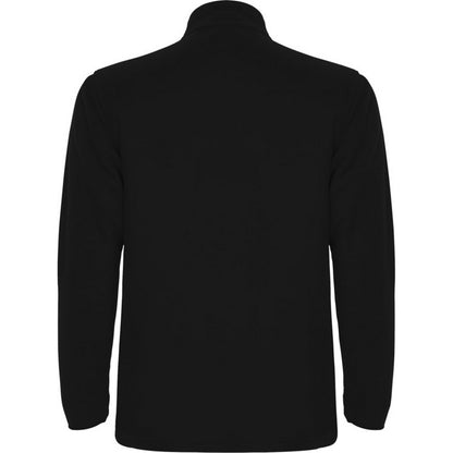 Solid Black - Back - Roly Mens Himalaya Quarter Zip Fleece Jacket