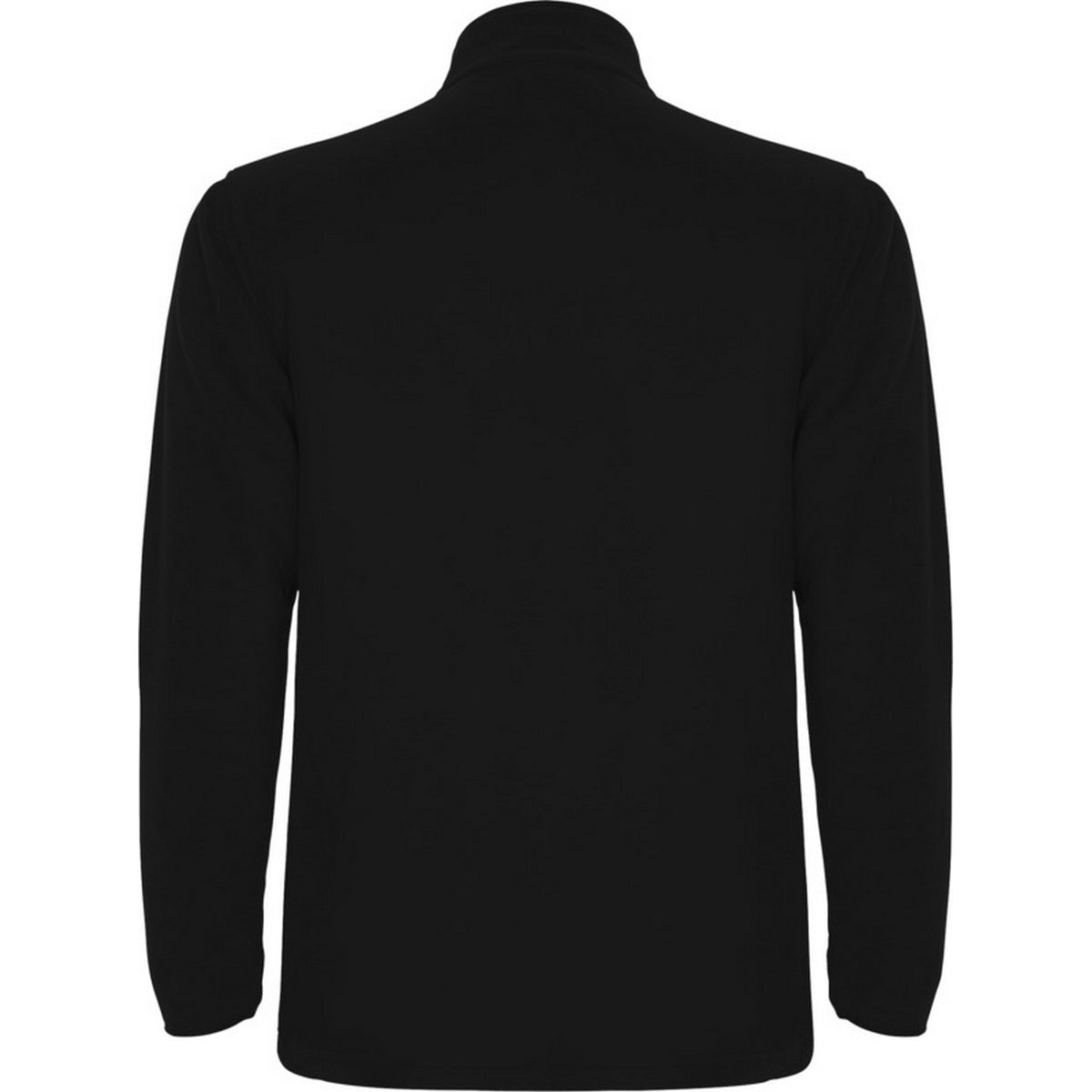 Solid Black - Back - Roly Mens Himalaya Quarter Zip Fleece Jacket