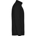 Solid Black - Side - Roly Mens Himalaya Quarter Zip Fleece Jacket
