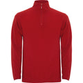 Red - Front - Roly Mens Himalaya Quarter Zip Fleece Jacket
