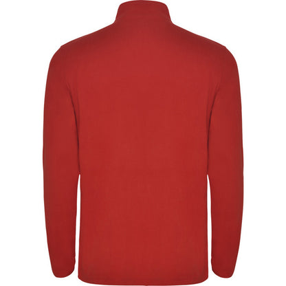 Red - Back - Roly Mens Himalaya Quarter Zip Fleece Jacket