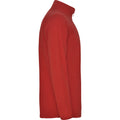 Red - Side - Roly Mens Himalaya Quarter Zip Fleece Jacket