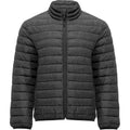 Black Heather - Front - Roly Mens Finland Insulated Jacket