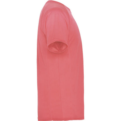 Fluorescent Coral - Side - Roly Childrens-Kids Montecarlo Sports T-Shirt