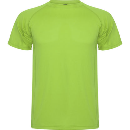 Lime Green - Front - Roly Childrens-Kids Montecarlo Sports T-Shirt