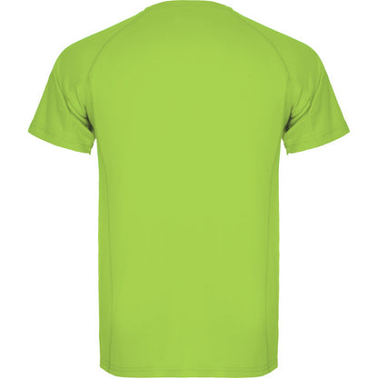 Lime Green - Back - Roly Childrens-Kids Montecarlo Sports T-Shirt