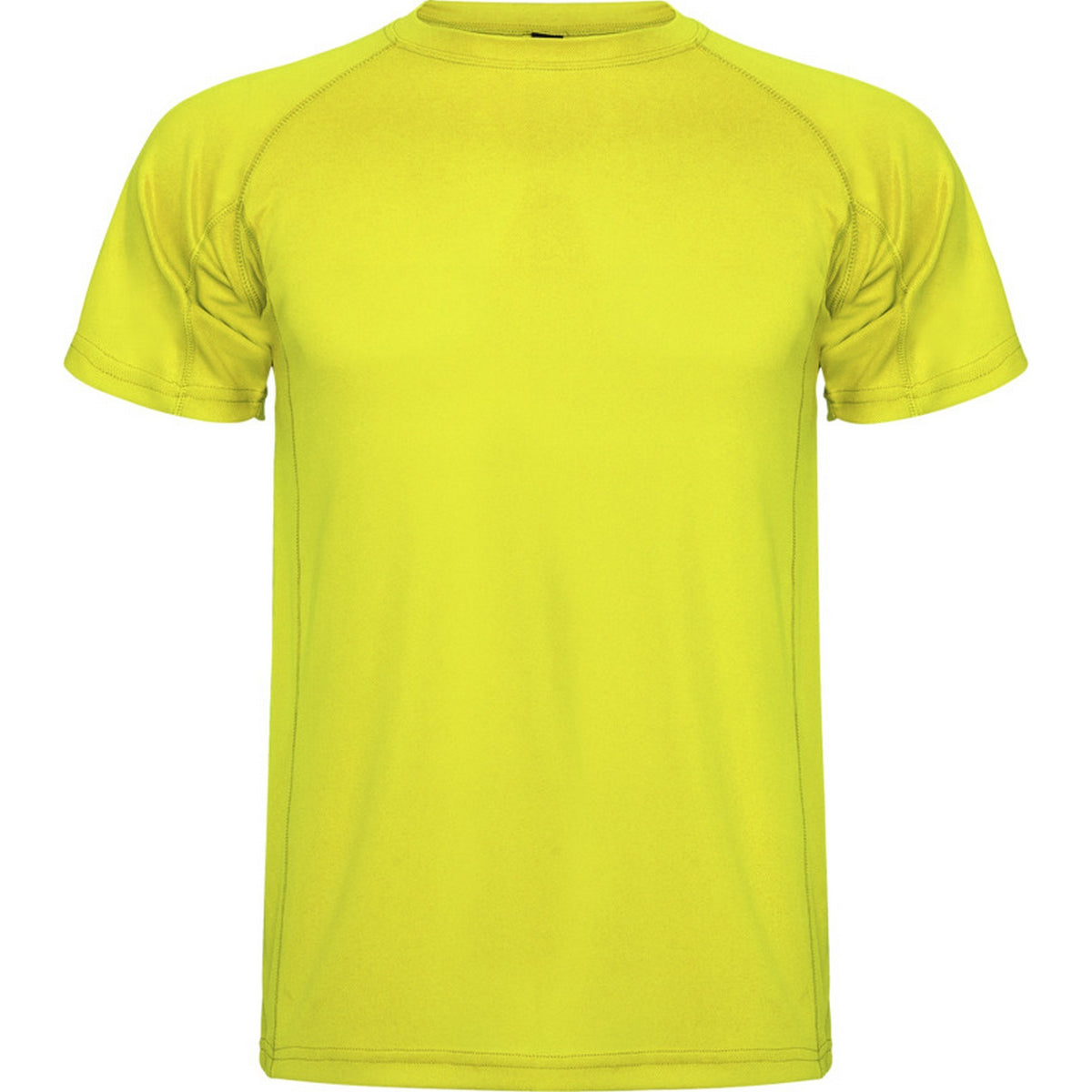 Fluro Yellow - Front - Roly Childrens-Kids Montecarlo Sports T-Shirt