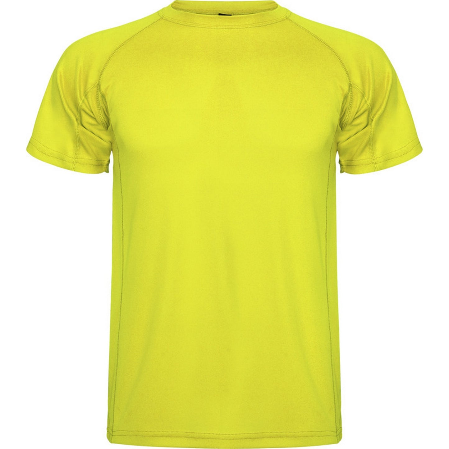 Fluro Yellow - Front - Roly Childrens-Kids Montecarlo Sports T-Shirt