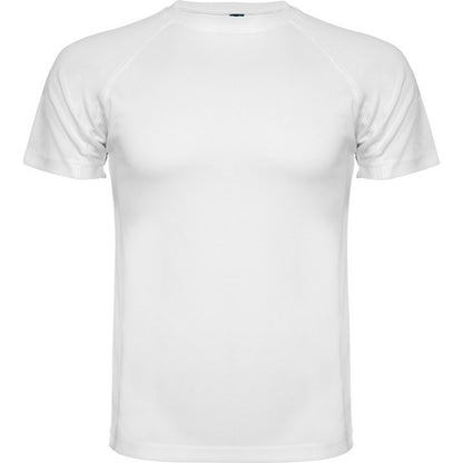 White - Front - Roly Childrens-Kids Montecarlo Sports T-Shirt