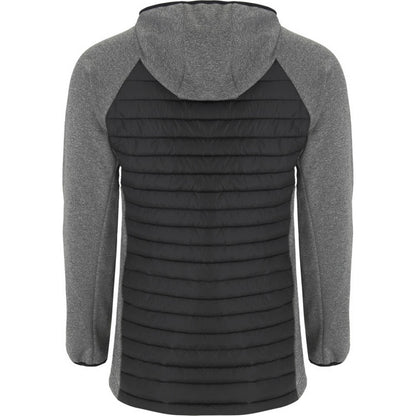 Solid Black-Black Heather - Back - Roly Unisex Adult Minsk Insulated Padded Jacket