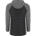 Solid Black-Black Heather - Back - Roly Unisex Adult Minsk Insulated Padded Jacket