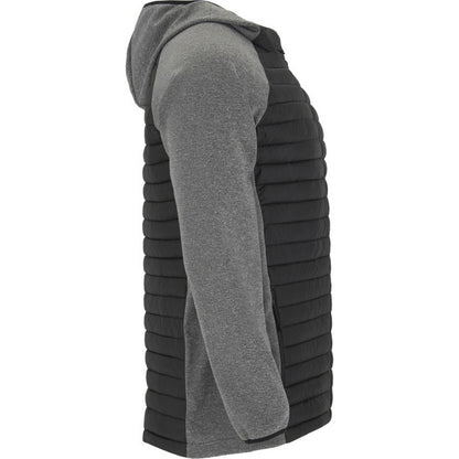 Solid Black-Black Heather - Side - Roly Unisex Adult Minsk Insulated Padded Jacket