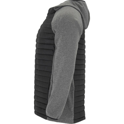 Solid Black-Black Heather - Lifestyle - Roly Unisex Adult Minsk Insulated Padded Jacket