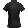 Solid Black - Back - Roly Womens-Ladies Polo Shirt