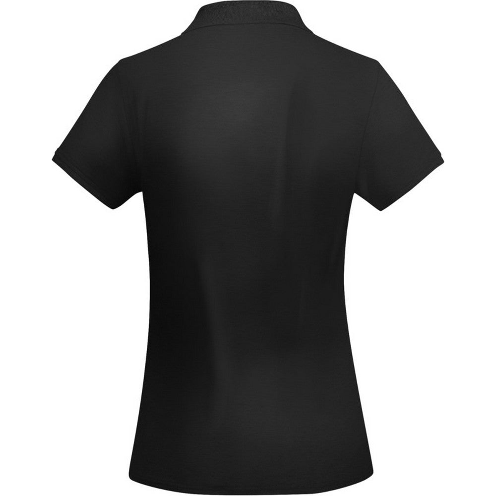 Solid Black - Back - Roly Womens-Ladies Polo Shirt