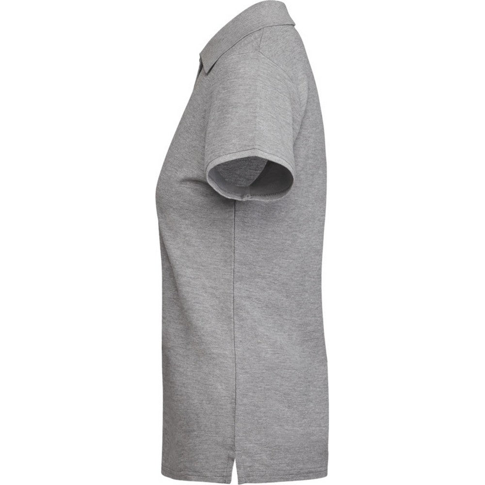 Grey Marl - Side - Roly Womens-Ladies Polo Shirt