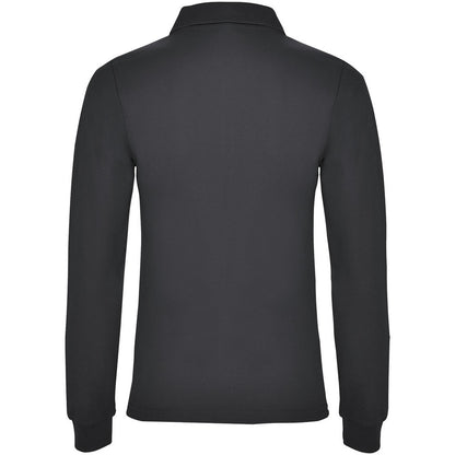 Dark Lead - Back - Roly Womens-Ladies Estrella Long-Sleeved Polo Shirt