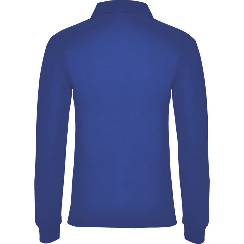 Royal Blue - Back - Roly Womens-Ladies Estrella Long-Sleeved Polo Shirt