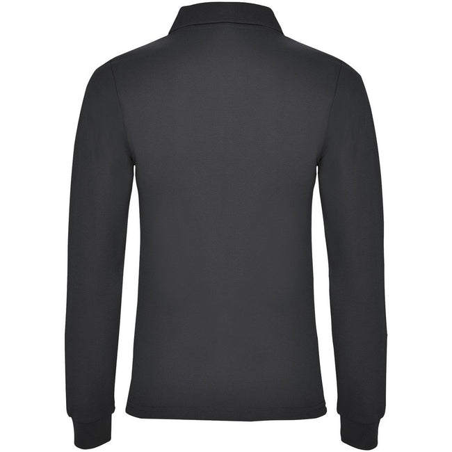 Dark Lead - Back - Roly Womens-Ladies Estrella Long-Sleeved Polo Shirt