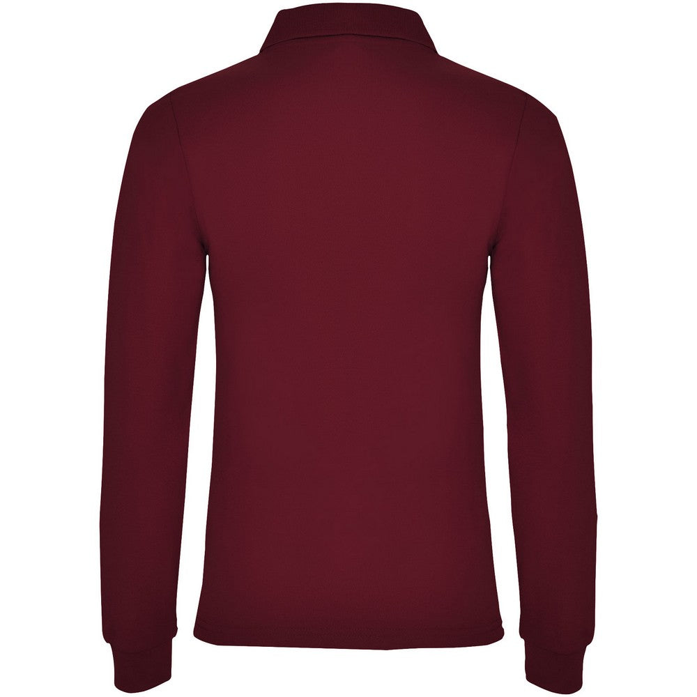 Garnet - Back - Roly Womens-Ladies Estrella Long-Sleeved Polo Shirt