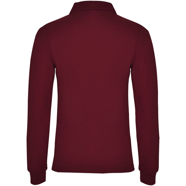 Garnet - Back - Roly Womens-Ladies Estrella Long-Sleeved Polo Shirt