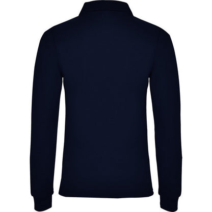 Navy Blue - Back - Roly Womens-Ladies Estrella Long-Sleeved Polo Shirt