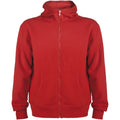 Red - Front - Roly Unisex Adult Montblanc Full Zip Hoodie