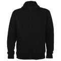 Solid Black - Front - Roly Unisex Adult Montblanc Full Zip Hoodie