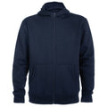 Navy Blue - Front - Roly Unisex Adult Montblanc Full Zip Hoodie
