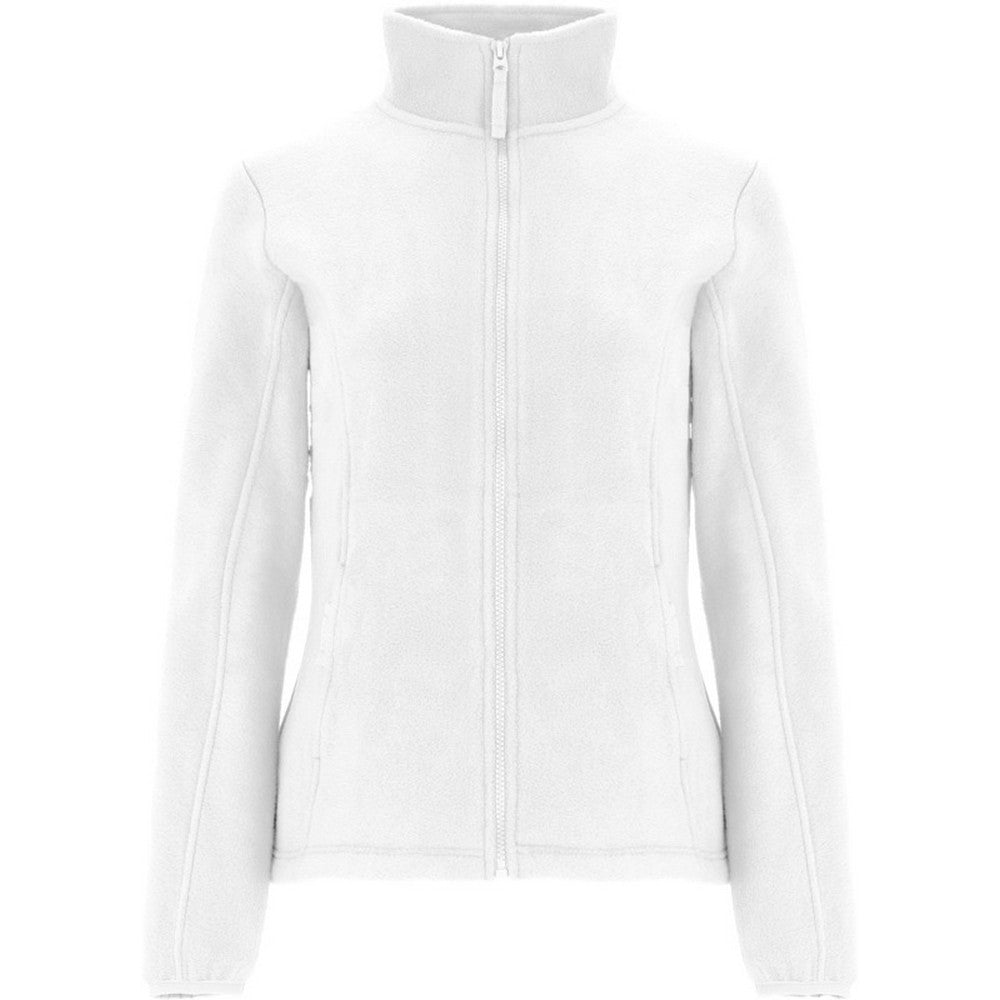 White - Front - Roly Womens-Ladies Artic Full Zip Fleece Jacket