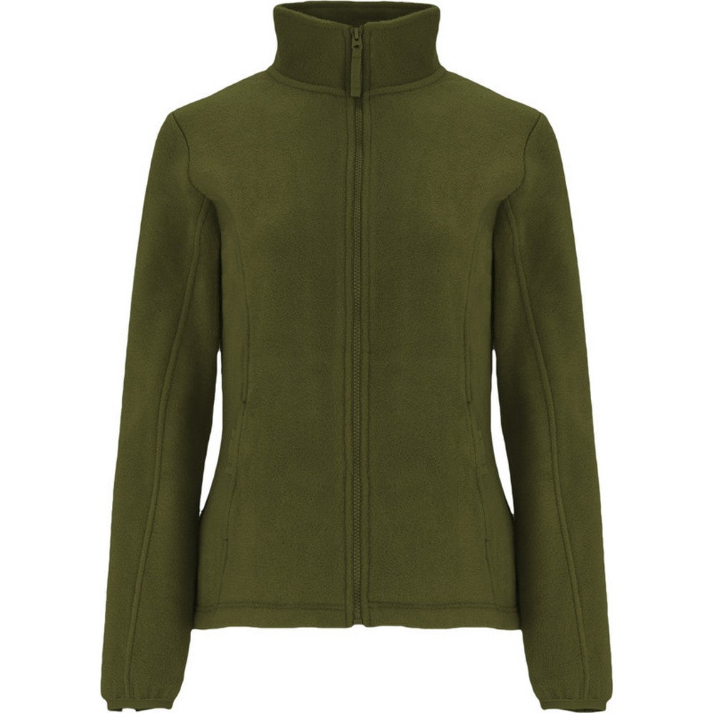 Bottle Green - Front - Roly Womens-Ladies Artic Full Zip Fleece Jacket