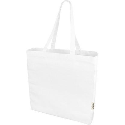 White - Side - Odessa Recycled Tote Bag