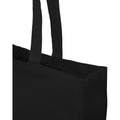 Solid Black - Back - Odessa Recycled Tote Bag