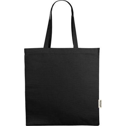 Solid Black - Front - Odessa Recycled Tote Bag